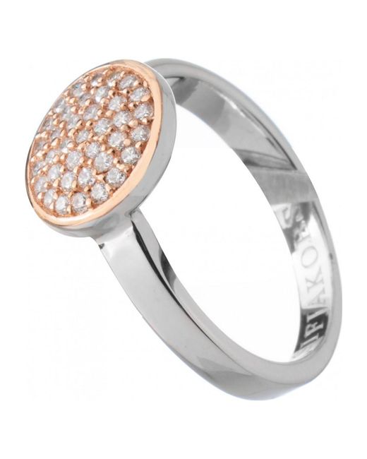 Sif Jakobs White R2071-Cz-Rg2T-56 Ladies Ring Sterling