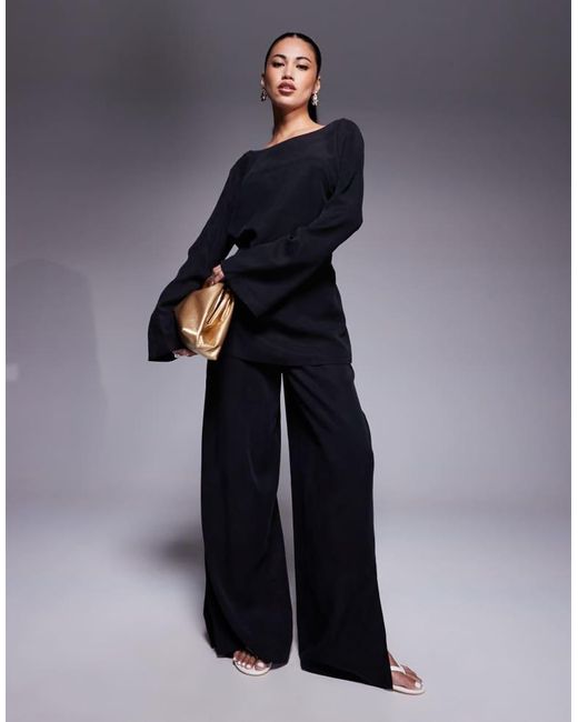 ASOS Blue Soft Long Sleeve Top Co-Ord