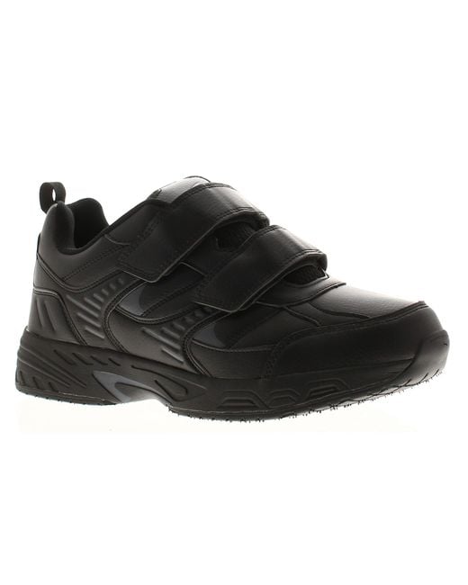 Surge Black Trainers Wide Fit Julio Touch Fastening for men
