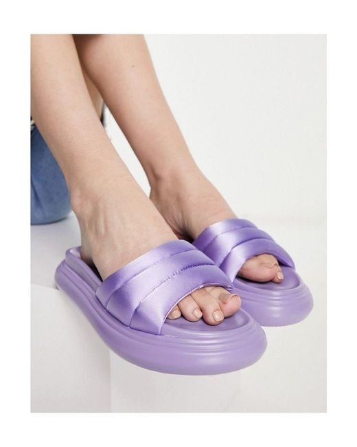 SIMMI Purple London Jaslynn Padded Chunky Flatform Sandals