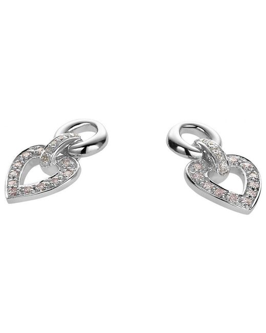 Orphelia Black 925 Sterling Drop Earrings