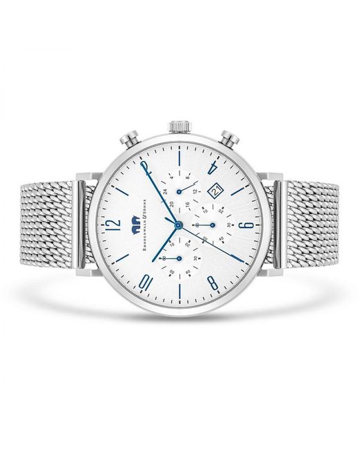Rhodenwald & Söhne Metallic Stainless Steel Watch 42Mm for men