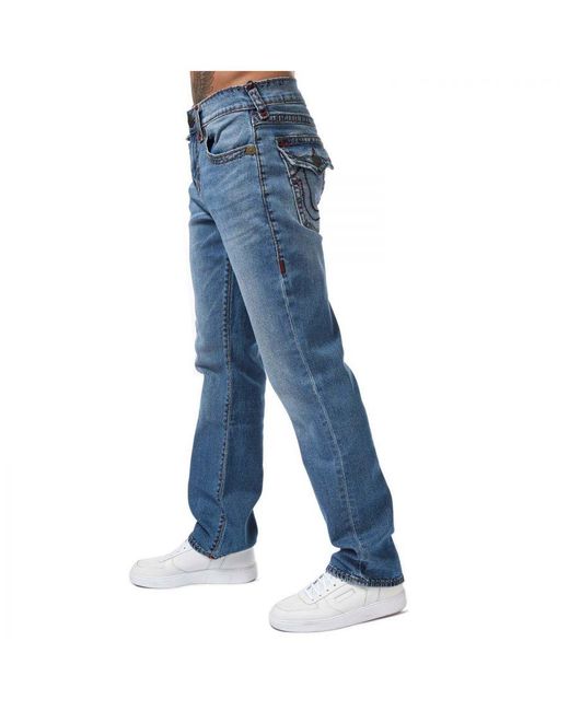True Religion Ricky Super T Jeans Met Rechte Pijpen Voor , Denim in het Blue voor heren
