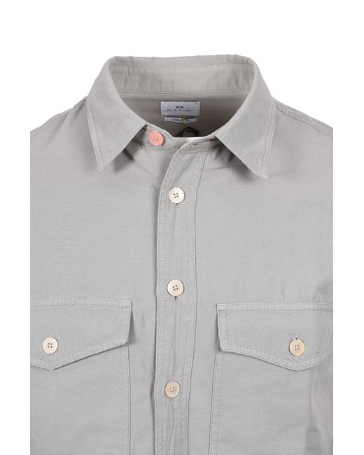 Paul Smith Gray Casual Fit Shirt Cotton for men