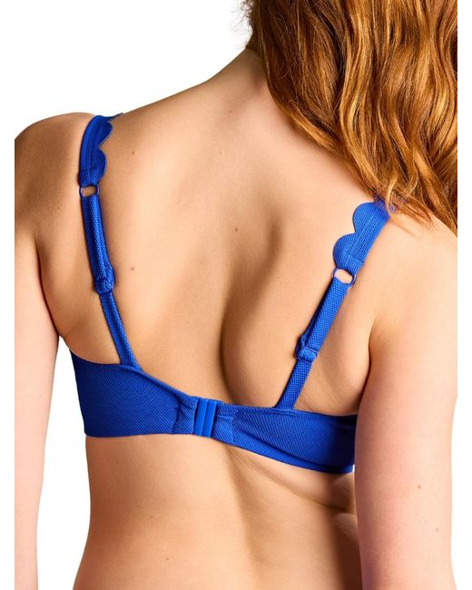 Panache Blue Spirit Lauren Plunge Bikini Top