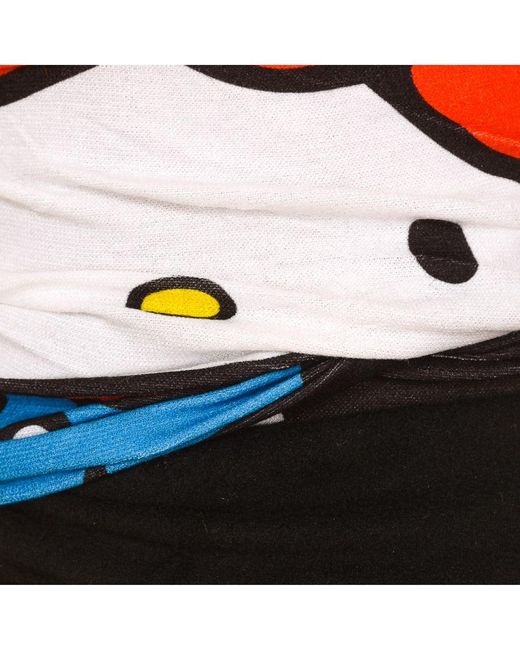 Buff Black Hello Kitty 77100 Microfiber And Fleece Multifunctional Tubular Collar