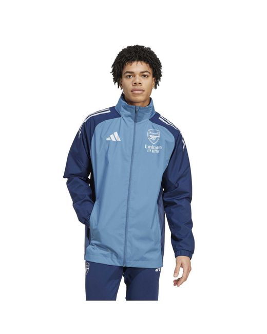 Adidas Blue Afc Aw Jkt for men