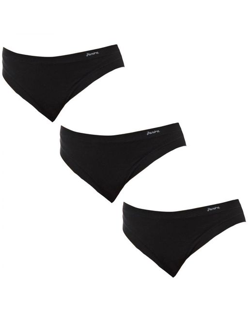 Janira Black Pack-3 Mid-Waist Panties With Inner Lining 1031184