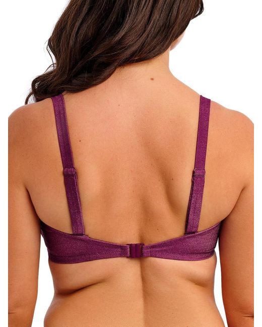 Fantasie Purple Paros Coast Plunge Bikini Top