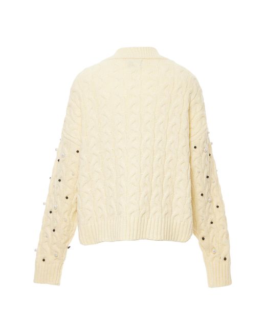 faina Vest Wolwit in het Natural