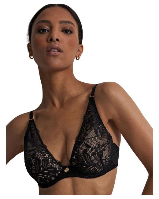 Aubade Black Pleasure Plunge Bra