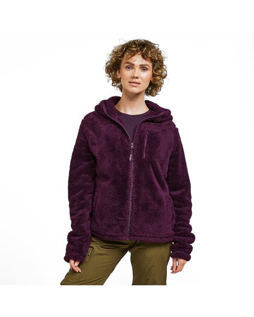 Peter Storm Purple Theory Full-Zip Super Soft & Warm Borg Fleece Jacket With Hood