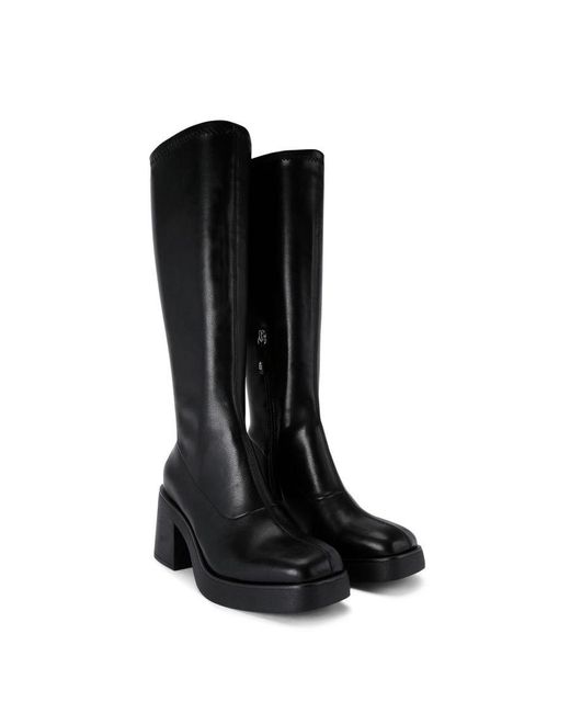 KG by Kurt Geiger Black Sylvie High Leg Boots