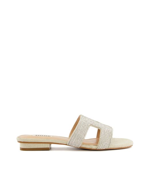 Dune Natural Loupe Sandal