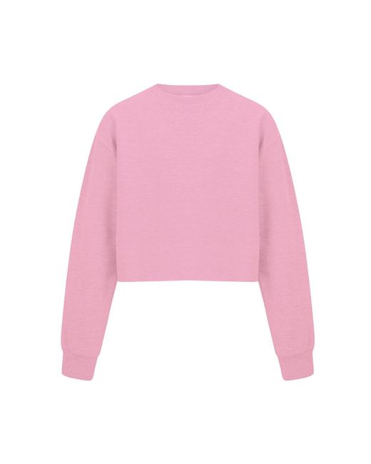 Miso Pink Cropped Sweatshirt