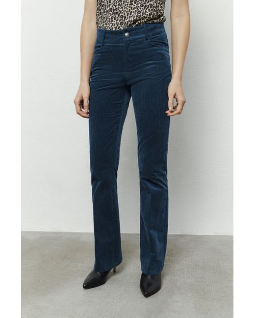 IKKS Blue Velvet Highwaist Trouser