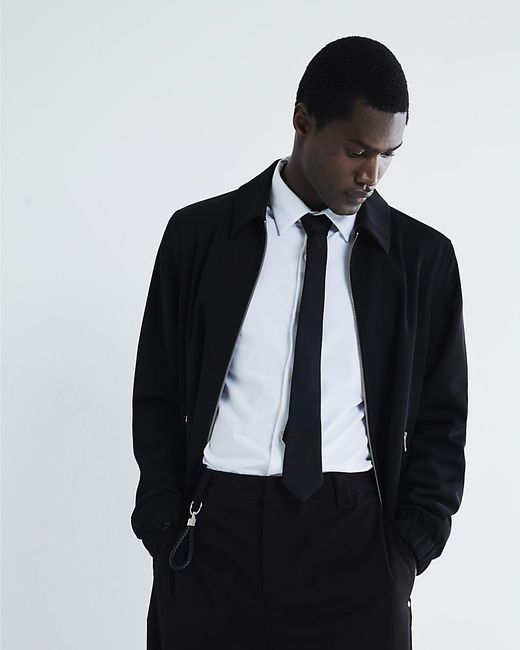 River Island Black Shacket Smart for men