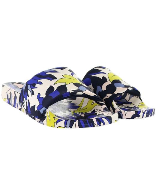 Ted Baker Blue Anniti Floral Print Sliders