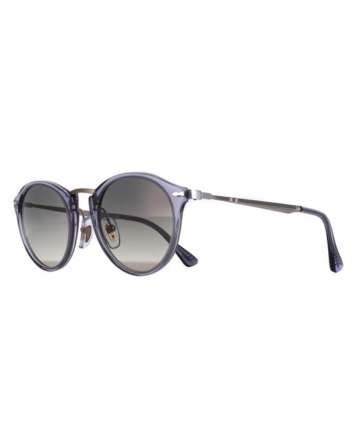 Persol Gray Round Transparent Ocean Clear Gradient Po3166S
