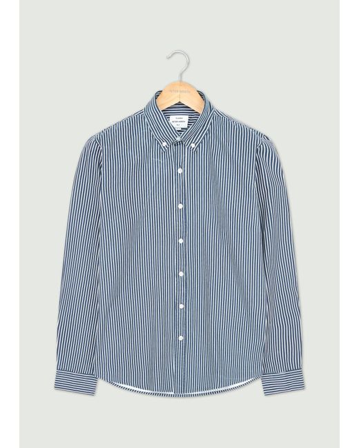 Peter Werth Blue Pinnacle Ls Shirt for men