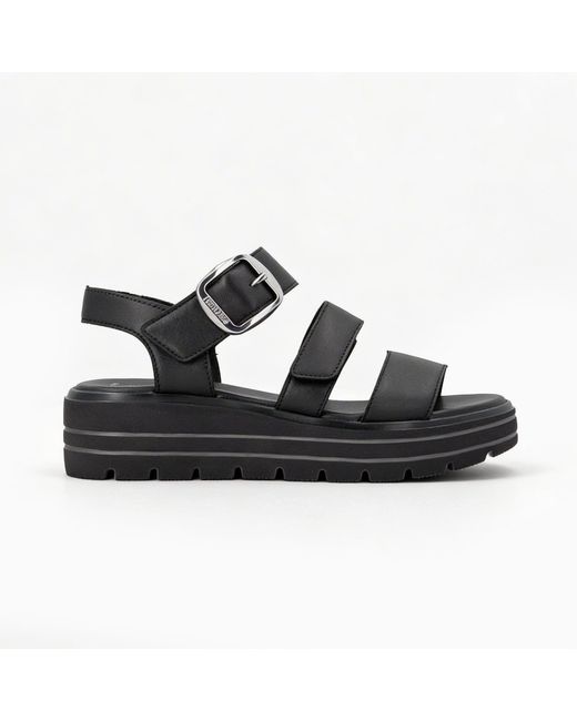 Remonte Black D3N50 Ankle Strap Sandals Leather