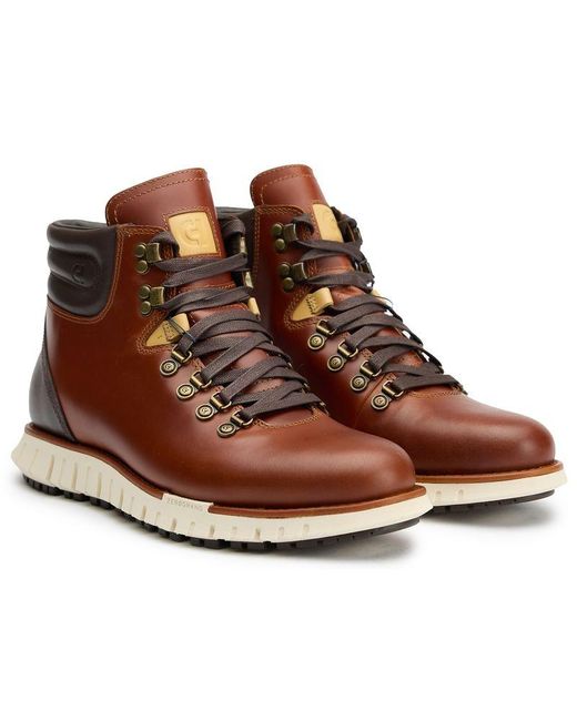 Cole Haan Brown Zerogrand Remastered Boots for men