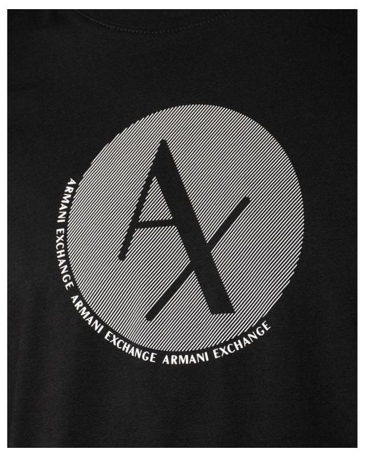 Armani Exchange Black Circle Logo T-Shirt
