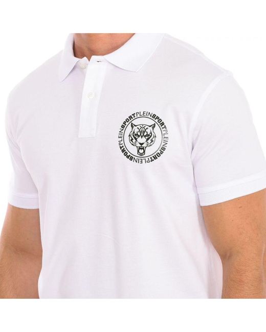Philipp Plein White Pips508 Short-Sleeved Polo Shirt for men