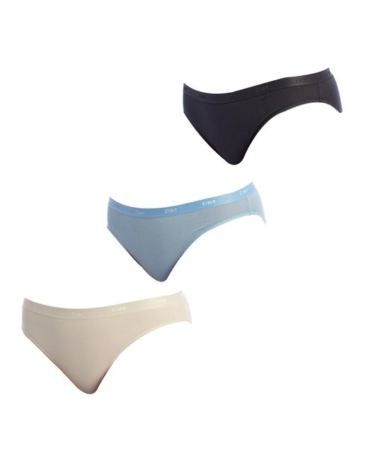 Dim Blue Pack Of 3 Les Pockets D4H00 Stretch Fabric Panties For