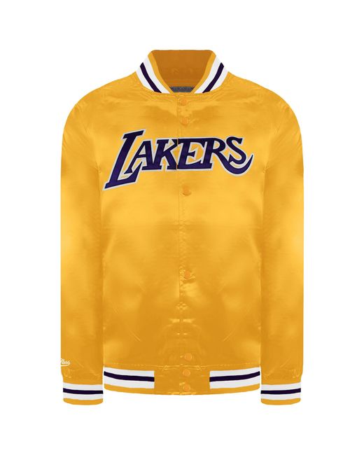 Mitchell & Ness Yellow Nba Los Angeles Lakers Lightweight Jacket for men