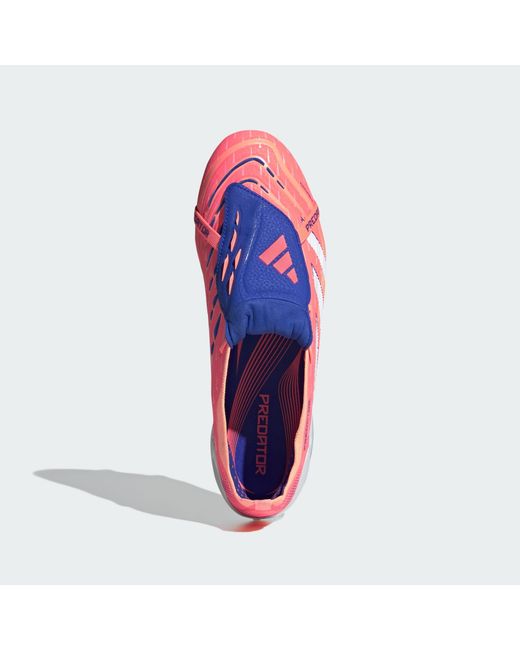 Adidas Originals Orange Predator Elite Fold-Over Tongue Firm Ground Boots