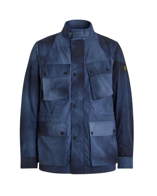 Belstaff Blue Fieldmaster Dark Ink Thin Jacket for men