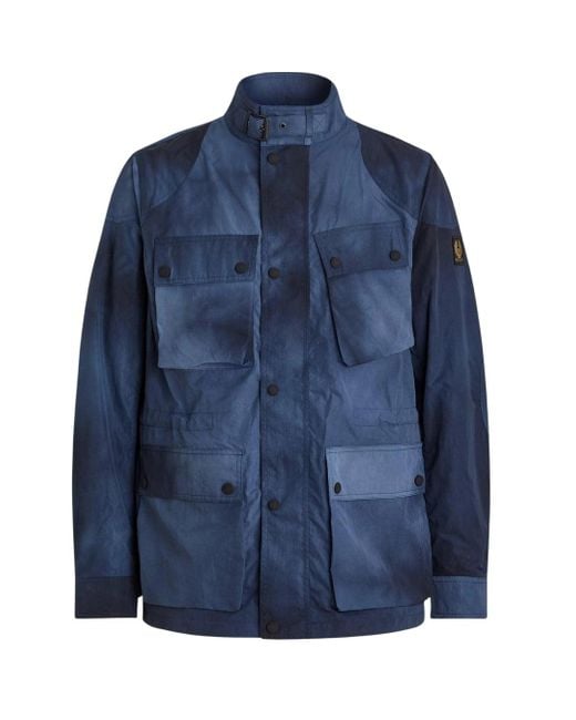 Belstaff Blue Fieldmaster Dark Ink Thin Jacket for men