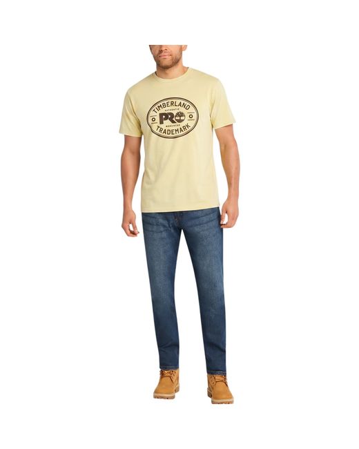 Timberland Natural Pro Trademark Classic Logo T Shirts Summer Crew Neck Top New for men