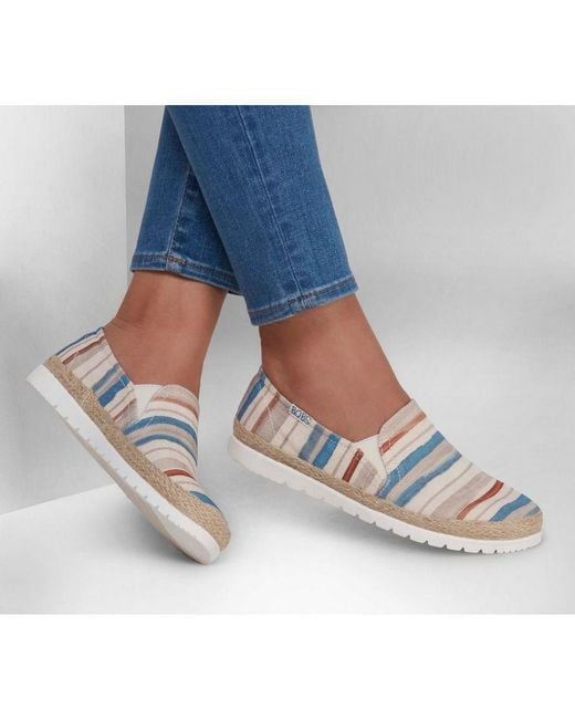 Skechers Blue Flexpadrille Stroll Slip On Shoes