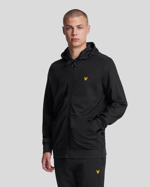 Lyle & Scott Sports Kapuzenjacke Mit Durchgehendem Reißverschluss – in Black für Herren