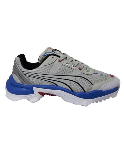 PUMA Gray Nitefox Highway Low Lace Up Running Trainers 371480 01 Textile for men