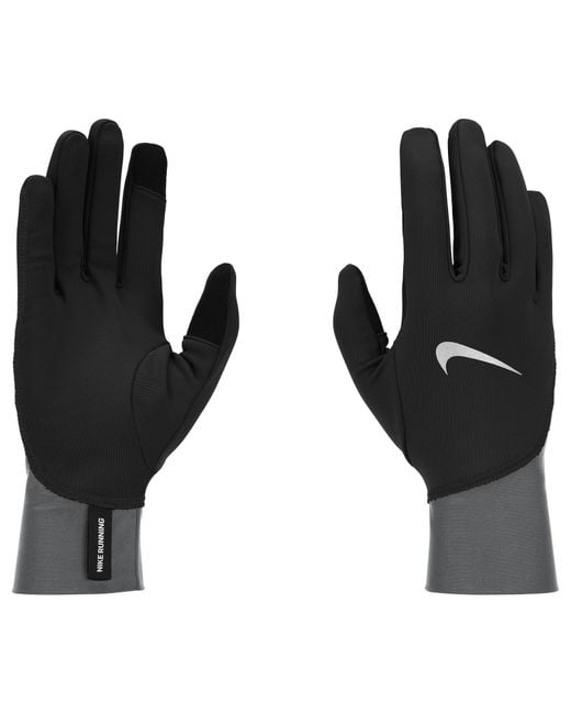 Nike Black 2024 Pacer Midweight Running Gloves for men