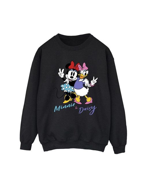 Disney Black Ladies Minnie Mouse And Daisy Sweatshirt ()