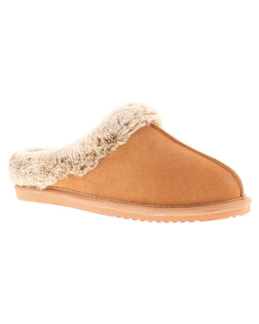 Hush Puppies Natural Slippers Mule Amara Leather Leather (Archived)