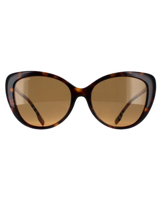 Burberry Brown Cat Eye Dark Havana Polarized Be4407