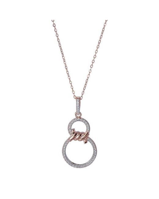 Orphelia Metallic 'Aavia' 925 Sterling Set: Necklace + Earrings + Ring
