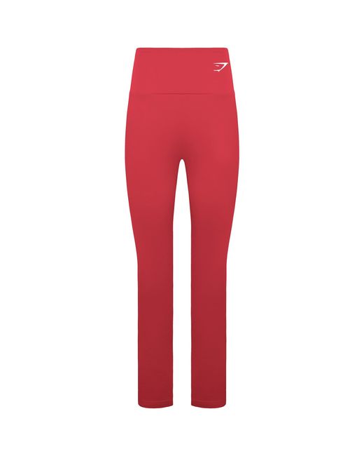 GYMSHARK Red Training Leggings
