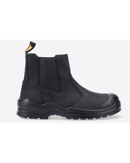 Caterpillar Safety Black Striver Leather Dealer Boots for men