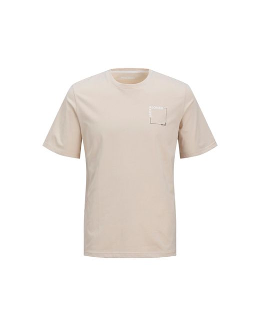 Jack & Jones Natural T-Shirt For Comfortable Regualr Fit for men