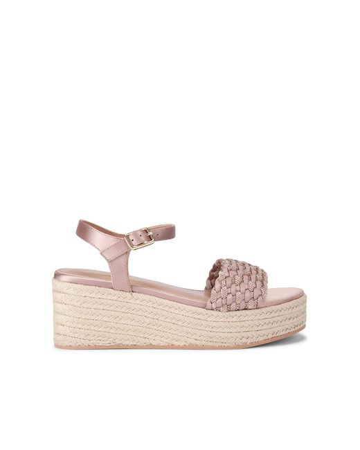 Carvela Kurt Geiger Pink Treccia Flatform Sandals