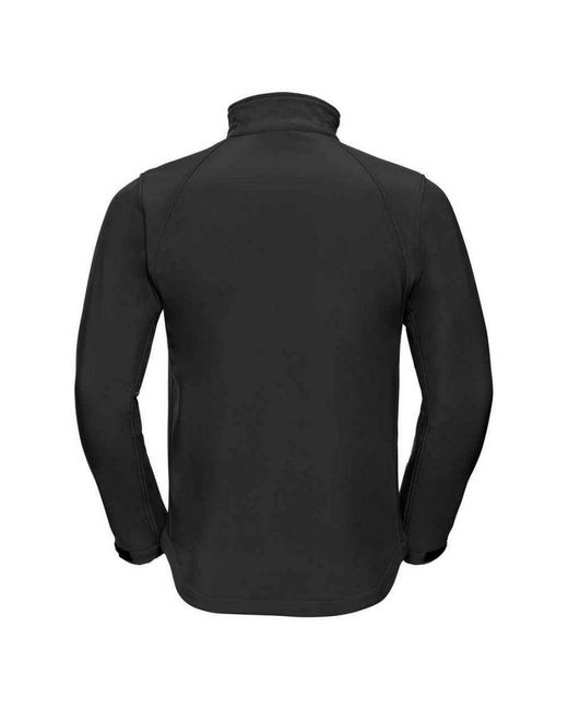 Russell Black Plain Soft Shell Jacket for men