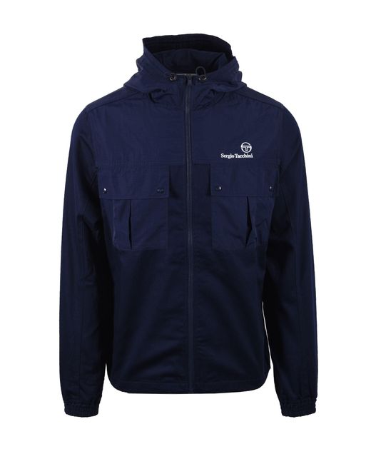 Sergio Tacchini Blue Calisti Hooded Jacket Maritime for men