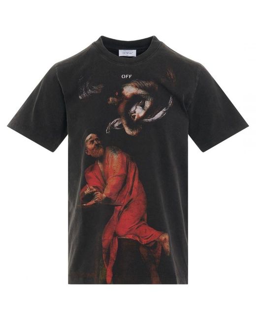 Off-White c/o Virgil Abloh Black Off- St Matthew Slim T-Shirt for men