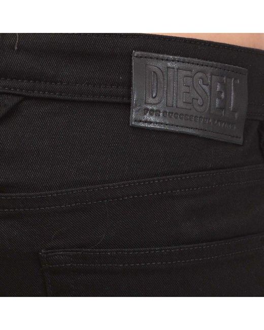 DIESEL Men's Larkee Straight Jeans In Denim in het Black voor heren